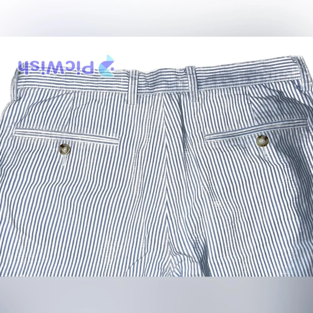 J Crew Blue & White striped shorts